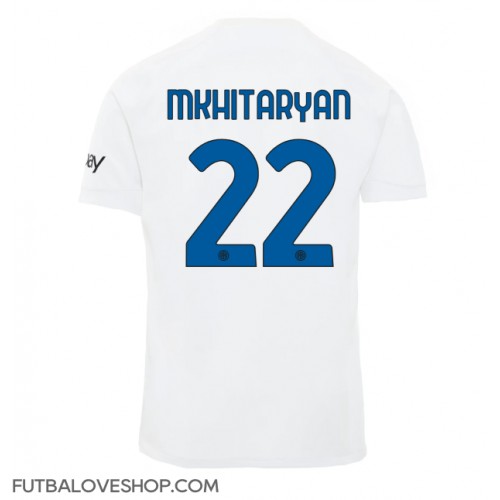 Dres Inter Milan Henrikh Mkhitaryan #22 Preč 2023-24 Krátky Rukáv